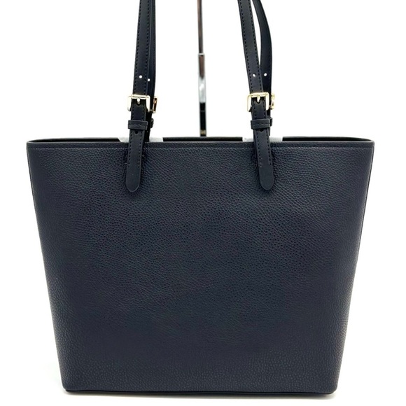 Michael Kors Jet Set Medium Pocket Tote Bag Black - Picture 5 of 10